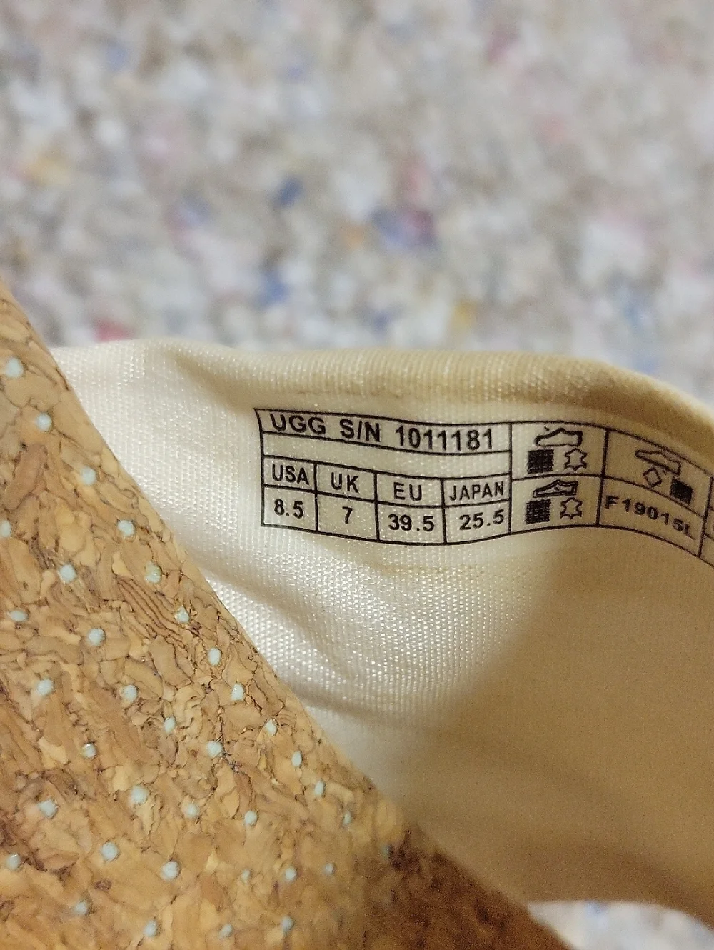 Ugg Yarrow Women's Cream Silk Tie-Strap Espadrille Wedge Sandals Sz 6.5 Summer